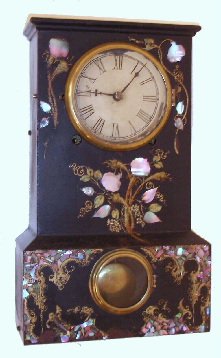 Terry and Andrews, Bristol Conn., iron-case 8-day time and strike mantel clock, C.1845. — Antique Clocks Price Guide