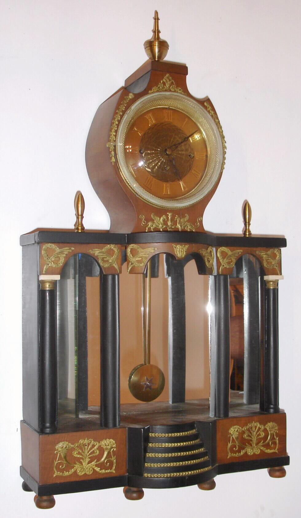 Austrian, Empire mantel clock, 2-day duration, Grand Sonnerie, full qtr striking mantel clock, C.1830. — Antique Clocks Price Guide