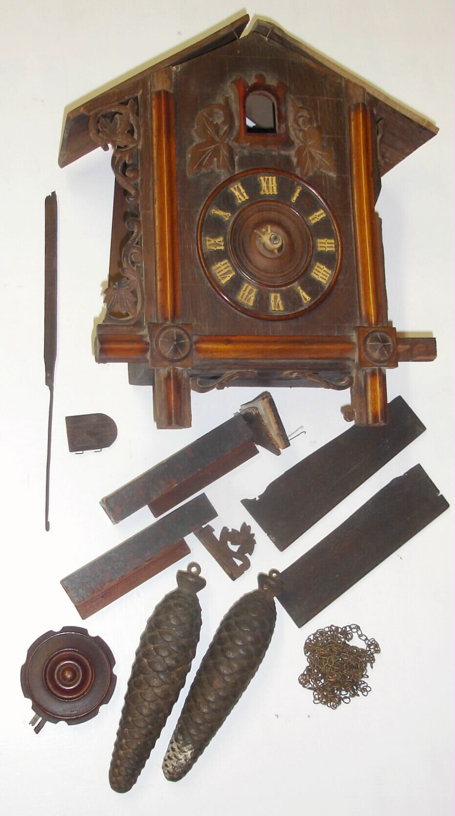 German, Black Forest 2-weight cuckoo clock, C.1890. — Antique Clocks Price Guide