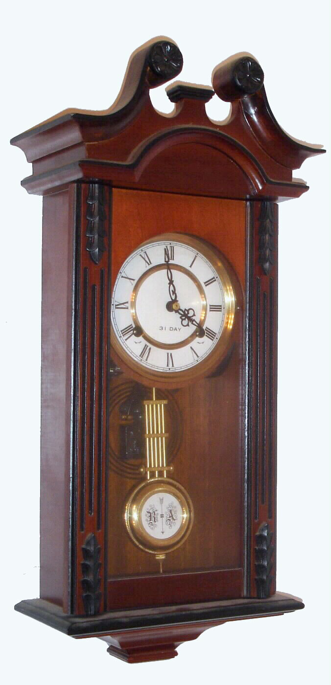 Korea, 31-day time/strike wall clock, modern, C.1980 — Antique Clocks Price Guide