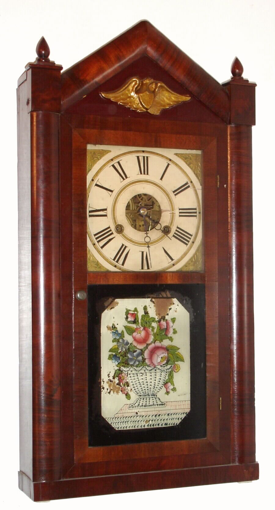 Seth Thomas, Plymouth, Conn., C.1860, 30-hour time/strike steeple style shelf clock, 2-weight — Antique Clocks Price Guide
