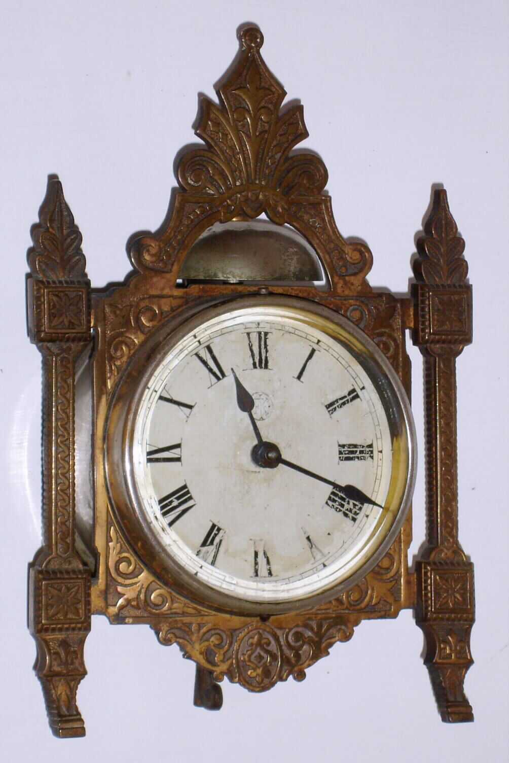 F. Kroeber Clock Co., New York, "Thistle", 30-hour alarm timepiece, c1879 — Antique Clocks Price Guide