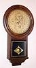 D. J. Gale, patent "Gale Drop No. 2", mfg'd by Welch, Spring and Co., Bristol, astronomical indications with age of the moon, day, date and month. Note this clock has an early paper dial without the equation of time chart inside the month ring, C.1871. (See another example in today's sale with the equation chart present)