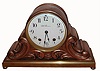 Seth Thomas Clock Co., New York, "Tampa" heavy cast metal 8-day time and strike mantel clock, C.1908.