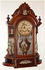 Wm.L. Gilbert Clock Co., Winsted Conn., "Occidental" walnut 8-day time and strike parlor clock, C:1891.