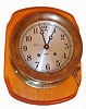 Chelsea Clock Co, Chelsea, Mass., CHELSEA model brass ship's-bell, 8-day, 6" dial marine clock, screw bezel, C.1966.