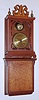 Michael Paul, Berea, OH miniature Aaron Willard Grafton wall clock reproduction 30 hour time and passing bell strike at the hour spring driven movement in mahogany case, No. 11 of a limited edition of 52 pieces, c2002