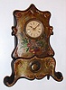 Terry and Andrews, Bristol, Conn., 8-day time and strike painted iron front mantel clock, C.1848.