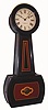 E. Howard and Co., Boston, "No. 5 Banjo" weight-driven 8-day rosewood-stained hardwood banjo clock, C.1920.