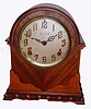 E. Ingraham Company, Bristol Conn., "Calais" mahogany 8-day time and strike cabinet clock, C.1934.