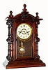 Welch, Spring and Co., Forestville, Conn., "Patti V.P." 8 day time and strike on bell spring driven movement in rosewood case, c1880
