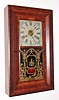 Jerome and Co., New Haven, Conn., ogee mantel clock with 30 hour time and strike weight driven movement in mahogany veneer case, c1870