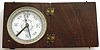 W. and L.E. Gurley, Troy, N.Y. Instrument Makers pocket compass with silvered graduated ring and paper dial in mahogany box, c1880
