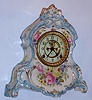 Ansonia Clock Co., "La Normandie", 8-day time/strike porcelain mantel clock, C. 1904