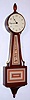 Seth Thomas Clock Co., Thomaston, Conn., C. 1953, "Homestead-2W", 8-day 4-jewel key wound movement banjo timepiece.