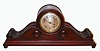 German, 8-day time and gong strike, platform escapement, spring movement, tambour style mantel clock retailed by S. Nordlinger and Son, Los Angeles, C. 1920