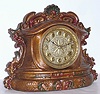 Waterbury Clock Co., "Cega", C. 1900, 8-day time/strike iron case mantel clock.