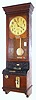 International Time Recording Co., Endicott, NY (Became IBM in 1924, punching in time clock in walnut case, c1920