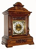 Junghans, German, 8 day time, strike and Westminster chime bracket clock, c1915, walnut case.