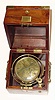 Moncas, Liverpool, English two day marine chronometer in a 3-tier case with brass corners on top and bottom only, c1860