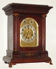 Junghans, German, 8-day Westminster chime bracket clock, chiming the quarters on 4 rods. Hour is struck on a separate deeper toned rod, c1900