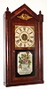 Seth Thomas, Plymouth, Conn., C.1860, 30-hour time/strike steeple style shelf clock, 2-weight