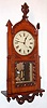 English (Anglo-American) 8-day time/strike Gothic style wall clock, with a Seth Thomas movement. Many of the cases made in England are found with a Seth Thomas, Welch, or New Haven movement. American movements were purchased by provincial case makers for a fraction of the cost of an English mov't, C. 1880