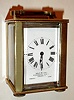 French, miniature carriage clock retailed by Drew and Sons, London, C.1920