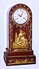 French, 8-day time/strike silk thread suspension "Laplace a' Paris", empire style mantel clock, C. 1830