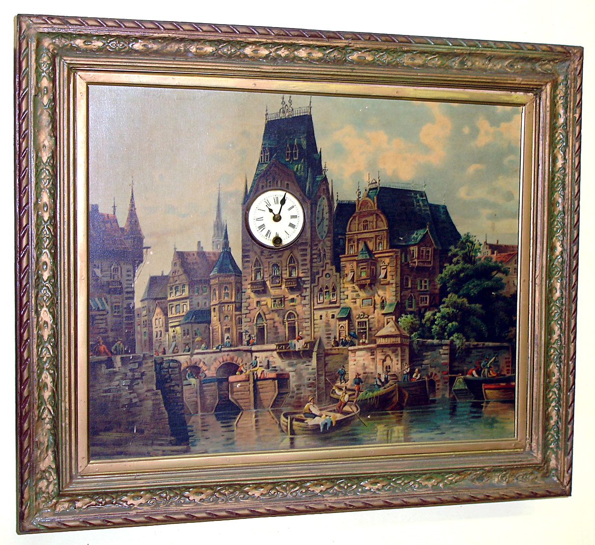 Picture Clock, Continental with spring driven time only movement, c1880 — Antique Clocks Price Guide