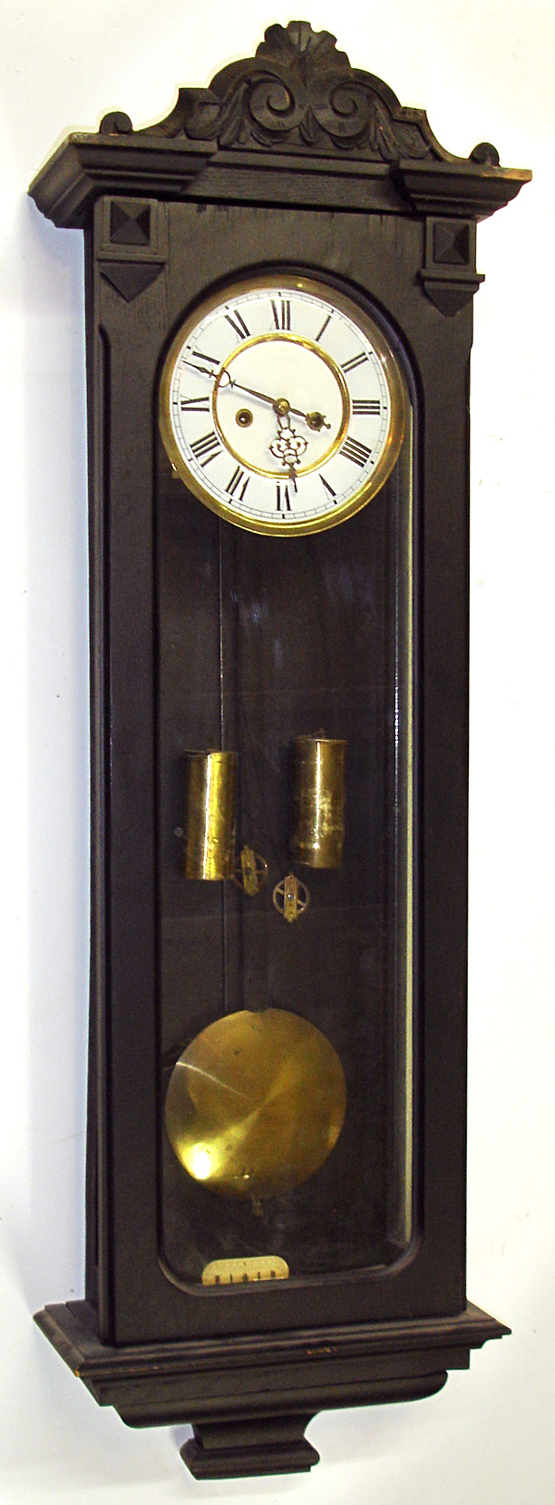 Junghans 2-weight 8 day Vienna regulator, c1900. — Antique Clocks Price Guide