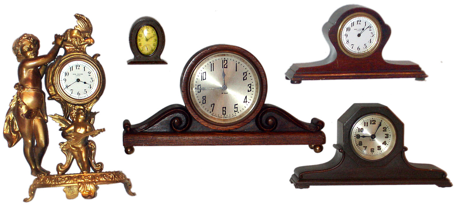 Five New Haven novelty clocks, c20th century — Antique Clocks Price Guide