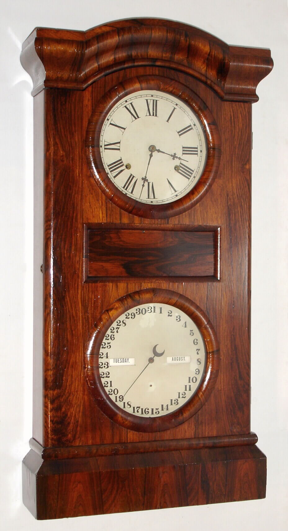 Seth Thomas Clock Co., "Parlor Calendar No. 1", 8-day time/strike weight calendar clock. c.1884. — Antique Clocks Price Guide