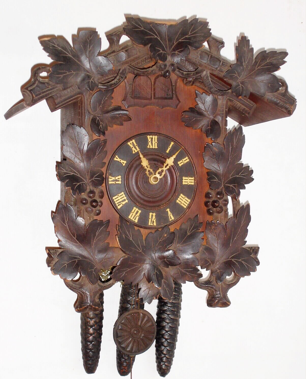 American Cuckoo Clock Co., Philadelphia, 3 weight cuckoo and quail clock, c1905. — Antique Clocks Price Guide