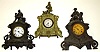 Three large Connecticut 8-day figural clocks. All three detailed statues have farm / agricultural motifs.