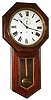 Seth Thomas Clock Co., Thomaston, Conn., "World" wall clock 8 day time and strike spring driven movement in a rosewood veneer case with gold leaf molding around lower door glass and painted metal dial, c1890
