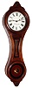 E. Howard and Co., Boston, Mass., "No. 10 Regulator Reissue" wall clock 8 day time only weight driven in walnut case with painted metal dial, c1982