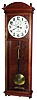 Seth Thomas Clock Co., Thomaston, Conn. "Regulator No. 20" wall clock 8 day time only weight driven movement in mahogany case with painted metal dial, c1909