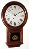 Atkins Clock Co., Bristol, Conn., wall clock 8 day time only spring driven movement in rosewood case with painted metal dial, c1865