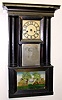 Hollow column and cornice Connecticut shelf clock case (no movement).