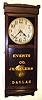 New Haven No. 3043 mahogany finish 8 day time only wall clock, c1917.