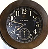 Seth Thomas "Ship's Lever No. 6" brass wardroom clock, c1940.