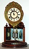 Davies "Crystal Gem" 8 day bell striking mantel clock, c1875.