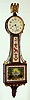 Waltham Clock Co., Waltham, Mass., 8 day spring driven miniature banjo timepiece, c1930