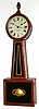Unknown Massachusetts 8 day weight driven time only banjo timepiece in mahogany case, c1840