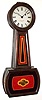 E. Howard and Co., Boston, Mass., "No. 5 Banjo" timepiece 8 day weight driven movement in rosewood grained, c1900