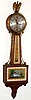 Chelsea Clock Co., Boston, 8 day spring driven mahogany 3/4 banjo timepiece, c1965