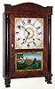 Eli Terry and Son, Plymouth, Conn., shelf clock with 30 hour wooden weight driven movement in half column and splat mahogany case, c1830