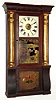 Seth Thomas Clock Co., Plymouth Hollow, Conn., 8 day time/strike column and cornice shelf clock. c.1860.