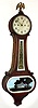New Haven Wilson 30 day mahogany banjo timepiece, c1920.